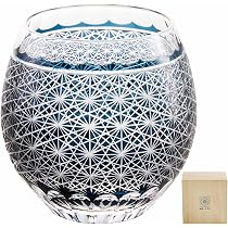 Amazon | LUGUFON 切子 グラス ロックグラス 菊つなぎ 文様 食洗器対応