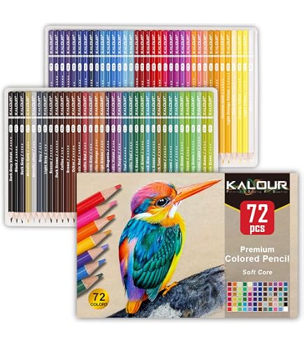 Amazon | Kalour プロ用色鉛筆 300色セット アーティスト ソフトコア