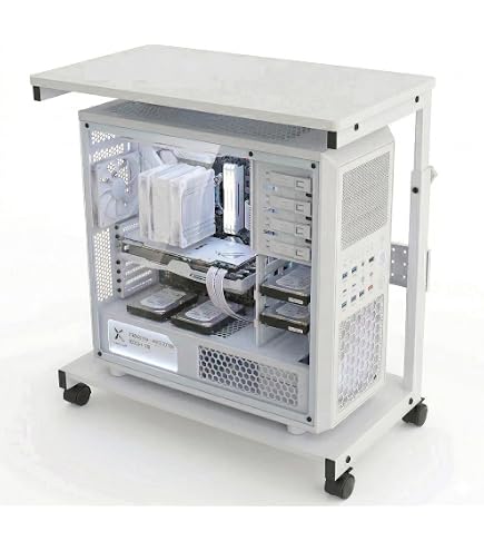 Amazon | WORLDLIFT 昇降式 パソコンワゴン L字デスク 52～77cm 6段階