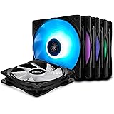 Deepcool ディープクール RF120M pcケースファン マルチカラー rgb搭載 静音タイプ 5本