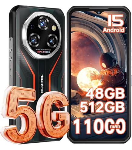 Amazon | OUKITEL 5G Android 15 SIMフリー スマホ 本体 2025, WP55