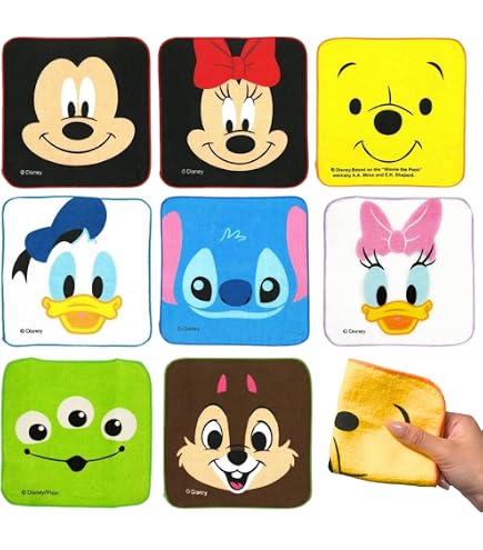 Amazon｜タオル ハンドタオル キャラクター カラフル ミニタオル