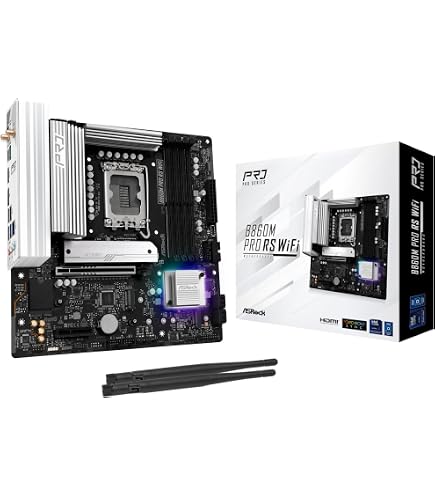 Amazon | ASRock B860M Pro RS Intel Core Ultra B860 DDR5 8666MHz
