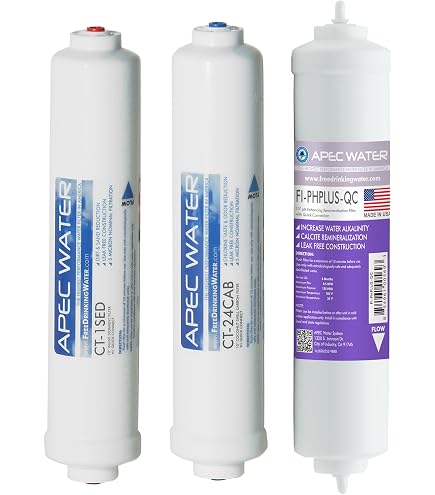Waterdrop Remineralization Inline Water Filter - 1/4" Quick Connect, Adds Minerals Post-RO