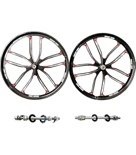 26 Alloy Weinmann 7X Wheelset W/ Coaster Brake Hub RED Rims