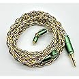 【JSHiFi-Fairy】MMCXリケーブル金メッキと銀メッキと銅混合&銀箔線材MMCX3.5mm交換ケーブル 3.5ｍｍイヤホンアップグレードケーブル ステレオ(MMCX3.5mm)