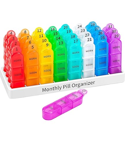 Amazon.co.jp: ピルケース 31日 1ヶ月 薬ケース 飲み忘れ防止 ピル