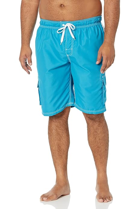 ATHLIO Men's 11 Inches Swim Trunks 