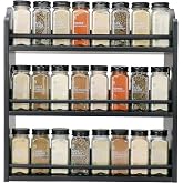 Thalomely 3 Tier Bamboo Spice Rack, Spice Rack Organizer, Seasoning Jars Rack Shelf Spice Organizer for Kitchen Counter or Wa