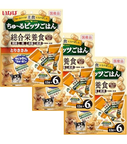 Amazon | ちゅ~るビッツごはん 子犬用 とりささみ ビーフ入り