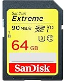 【 サンディスク 正規品 】  SDカード 64GB SDXC Class10 UHS-I 読取り最大90MB/s SanDisk Extreme SDSDXVE-064G-EPK エコパッケージ