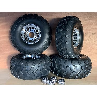 Amazon | ATV 四輪バギー用PCD110 8インチアルミホイール 