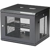 StarTech 壁は、サーバラックキャビネットマウント - 4ポスト調節可能な深さ（2" 〜19" ）ケーブル管理とネットワーク機器エンクロージャ（rk920walm） 9U