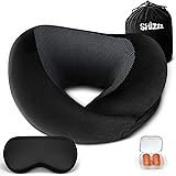 ネックピロー U型まくら 携帯枕 低反発 洗えるカバー 旅行用品 飛行機 トラベル 自宅 オフィス 新幹線 収納ポーチ付