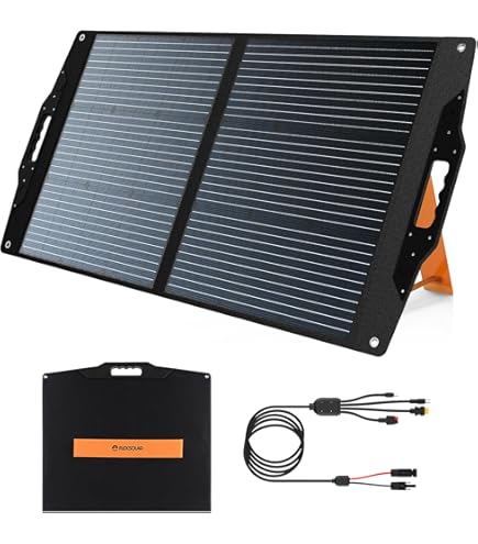 Amazon | AFERIY ソーラーパネル 65W ソーラーチャージャー 折り畳み式