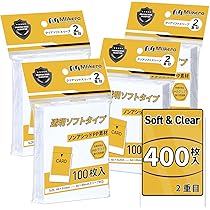 Amazon.co.jp: Mlikero カードスリーブ 400枚 透明ソフトタイプ
