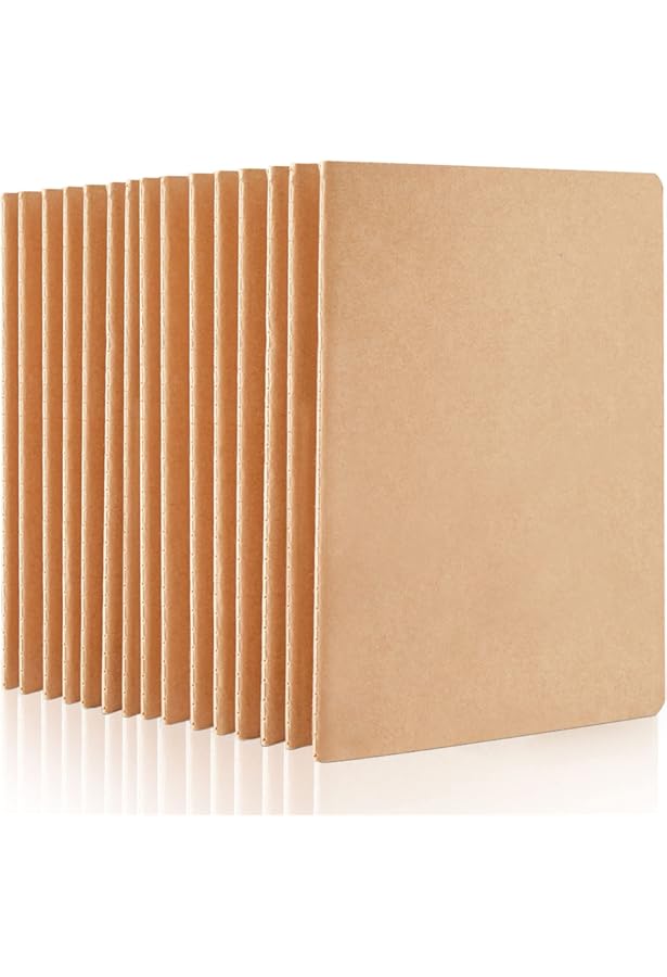 96 Pack A5 Kraft Paper Notebooks Journal Lined And Blank Notebook 8.3 X