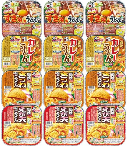 Amazon.co.jp: 五木食品 鍋焼うどん4種×各3個食べ比べセット(えび天
