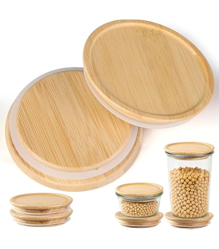 Amazon.co.jp: Weck Jars 蓋オーガナイザー用 100mm ガラスジャー交換
