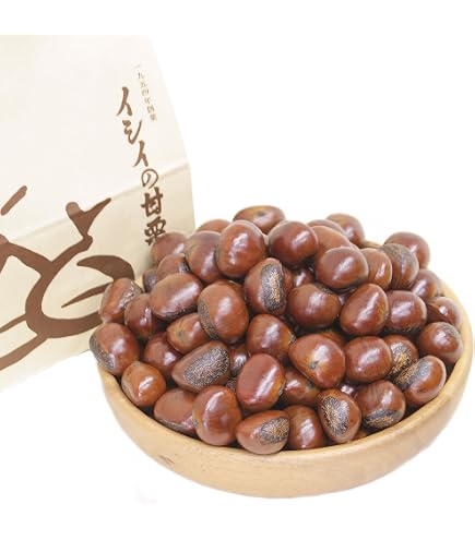 Amazon | 新栗 大粒 天津甘栗 500g (500g×1袋) 甘栗 焼きたて 無添加