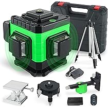 12ライングリーンレーザー墨出し器/水準器/4D墨だし器水平器墨出し機/三脚付き 12ライン グリーン レーザー墨出し器/水平器3D/墨出し機/受光器
