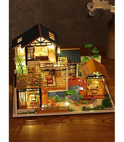 Amazon.co.jp: ミニチュア ハウス キット,大人のための ドール