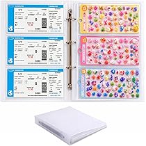 Amazon | シール 収納 ファイル A4 チケット 収納 ホルダー 大容量 180