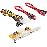 変換名人 PCIブラケット用 SATA(x2ポート)延長ケーブルセット PCIB-SATA2
