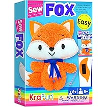 Amazon | KRAFUN キツネ動物裁縫キット 子供用 初心者 はじめて