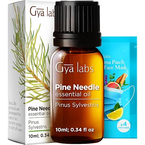 Gya Labs Pine Essential Oils for Diffuser - Fall Scent - Massages, Candle Making, DIY - Fresh, Woodsy - (10ml)