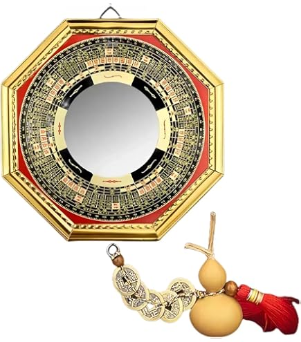 Amazon.co.jp: EsiFare 八卦鏡 凸面鏡 凸八卦鏡 八角鏡風水 伝統