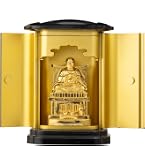 Amazon｜仏像 弘法大師 厨子入り(金メッキ/24金)＿『真言宗』 空海