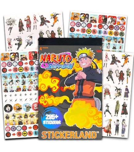 Amazon.co.jp: NARUTO - ナルト ステッカーセット 4枚 | デラックス