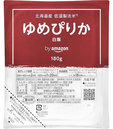 Amazon | ホクレン ゆめぴりかごはん （150g×3）×12 | 稲田米殻店
