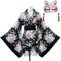 Amazon.co.jp: Socpuro メイド 着物 花魁 コスプレ 浴衣 レディース