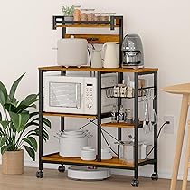 Amazon.co.jp: LunarLight キッチンベイカーラック 幅90奥行39高さ