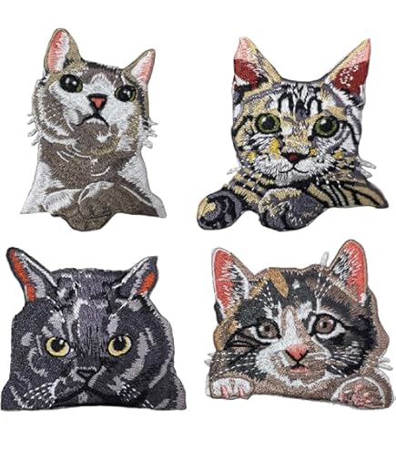 Amazon | アイロンプリントシート (16 ネコ) | ワッペン・アップリケ 通販