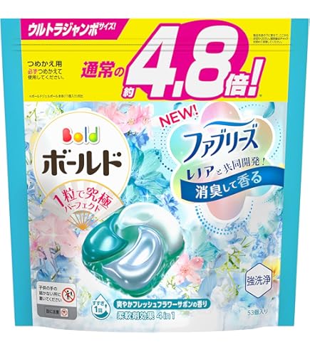 Amazon.co.jp: ボールド 洗濯洗剤 ジェルボール 4in1 フレッシュ