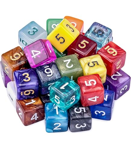 Dé Polyédrique 3 Faces (D3) – 16,5 Mm, 5 Couleurs Opaques, Pour Jeux De Rôle Et Société
