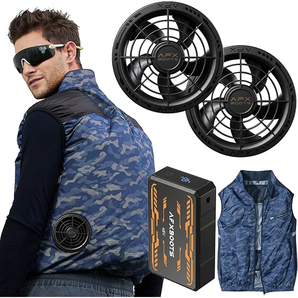 Amazon.co.jp: [LABWIND] ファン付きベスト 服単品 作業服 ベスト 半袖