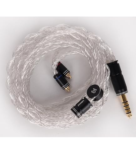 Amazon | 【JSHiFi-金烏】MMCX4.4mmリケーブル 8N単結晶銅銀メッキ＋希