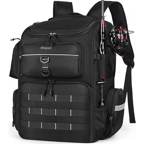 Fishing Backpack With Trays Fishing Sling Tackle Bag With Tackle