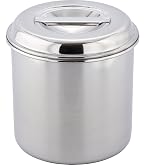 Amazon｜AG 18-8 目盛付 角型キッチンポット 15cm (手無)｜保存容器