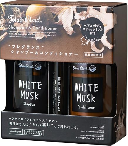 Amazon | 【シャンプー＆コンディショナーセット】AMN ホワイトムスク