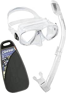 Amazon イタリアブランドcressiクレッシperla Dry Snorkelシュノーケリング マスク スノーケルセット シュノーケリング 大人用 クリア クレッシー Cressi シュノーケル 軽器材セット
