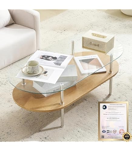 Amazon｜鳥の足テーブル脚付きコーヒーテーブル、リビングルームでの