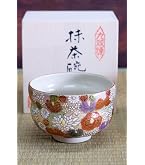 Amazon | 和座の蔵 おしゃれ 抹茶碗 陶器 九谷焼 抹茶茶碗 金雲桜富士