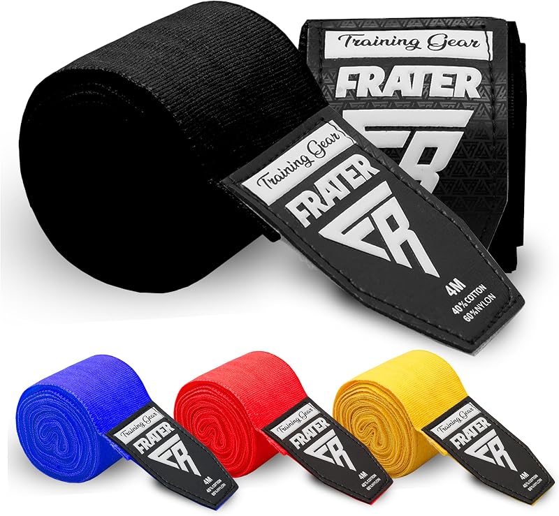 Frater プロ仕様 バンテージ - ボクシング & バンテージ キックボクシング 向け手首保護ラップ,ハンドラップ バンテージサポーター