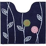 オカ トイレマット エトフ トォワ 約60×64cm ネイビー