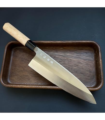 Amazon | 【鏡面仕上げ VG10号出刃包丁】180mm 黒檀八角柄 高級V金10号